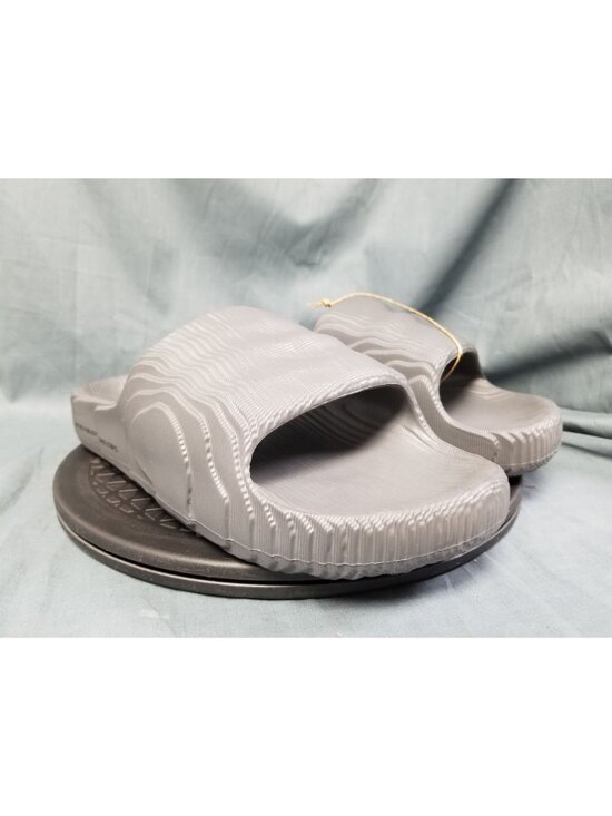 Adidas Adilette 22 Slides Slip On Synthetic Grey Men\'s Size 12 NEW WITH TAGS! main image 11
